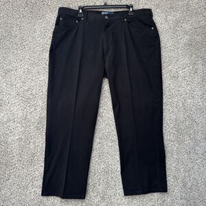 Vintage Polo Ralph Lauren Pants Mens 40x 28 Black Chino Cotton Velvet Feel Y2K
